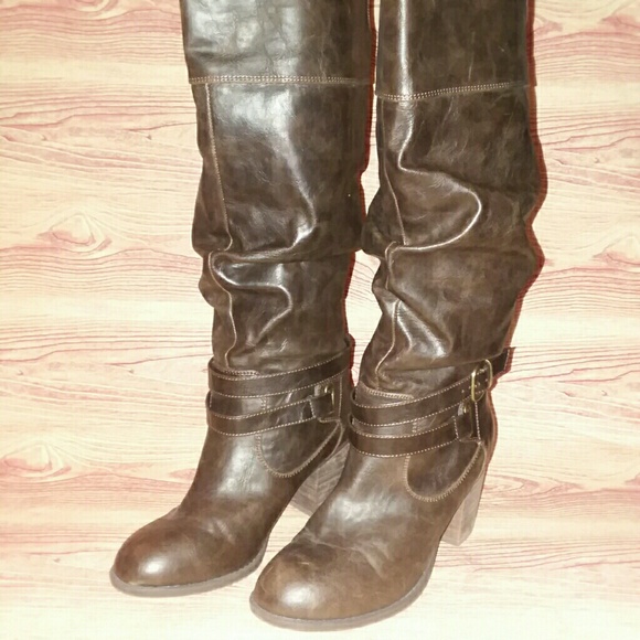 Diba Shoes - Diba Pilot Sz 8 knee high boots brown